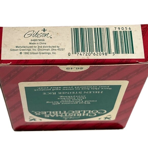 Christmas Collectible Ornaments Set Of 3 Acrylic Inc. Helen Steiner Rice Heart - Picture 5 of 7